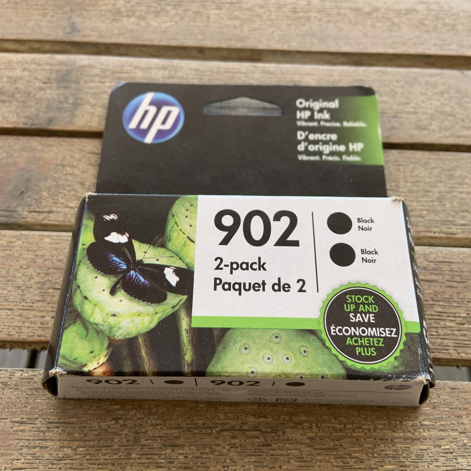 NEW Genuine HP 902 Black (2-Pack) Ink Cartridges Sealed - EXP. 09/2021