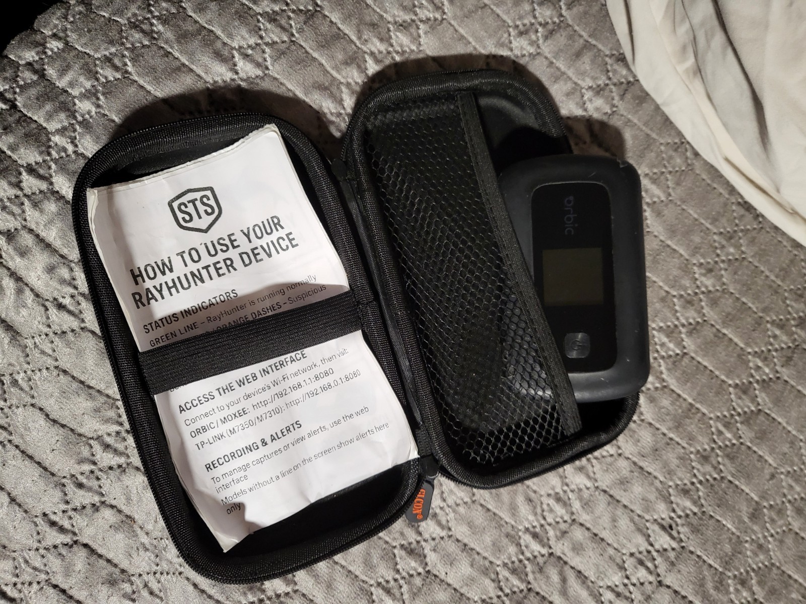 Used - RayHunter Orbic RC400L IMSI Catcher Detector | Stingray / Cell Site Simul