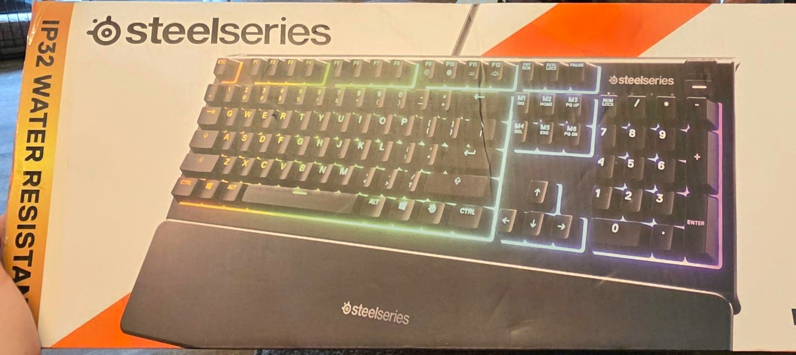 SteelSeries Apex 3 Wired RGB Illuminated Water Resistant Gaming Keyboard Black