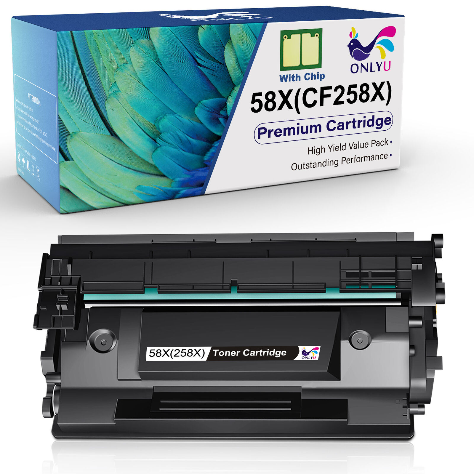 1x Toner Cartridge replacement for HP CF258X With Chip LaserJet M304 MFP M428fdw