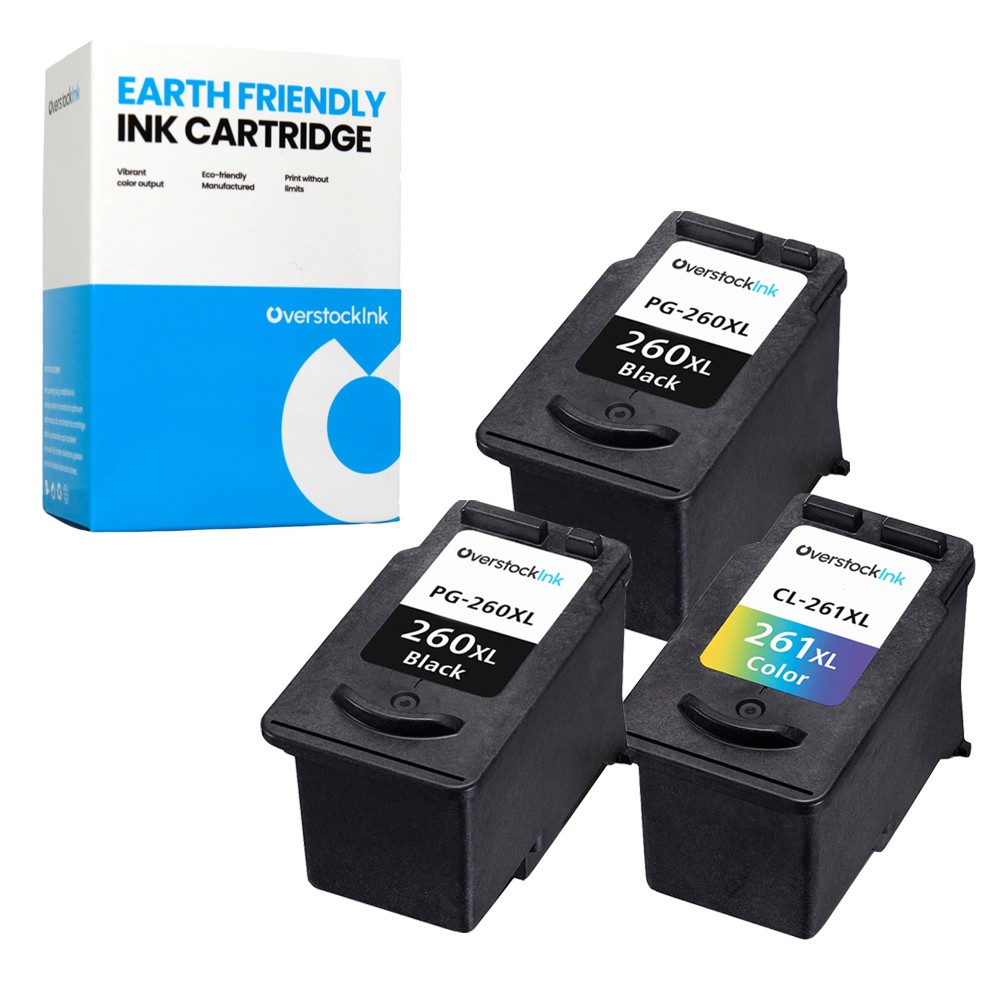 3PK Replacement OSI PG-260XL CL-261XL Ink for Canon PIXMA TR7020a TR7022a TS5320