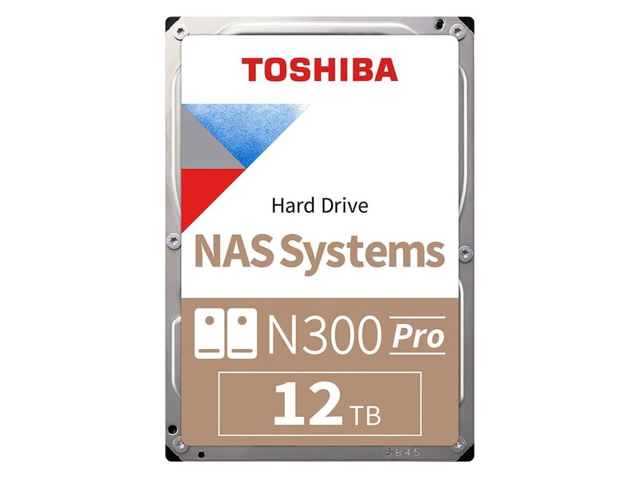 Toshiba N300 Pro 12TB NAS 3.5-Inch Internal Hard Drive - CMR SATA 6 Gb/s 7200 RP