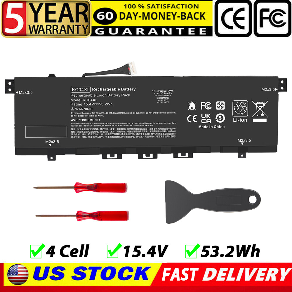 KC04XL Battery for HP Envy X360 13M-AG0001DX L08496-855 L08544-2B1 TPN-W133