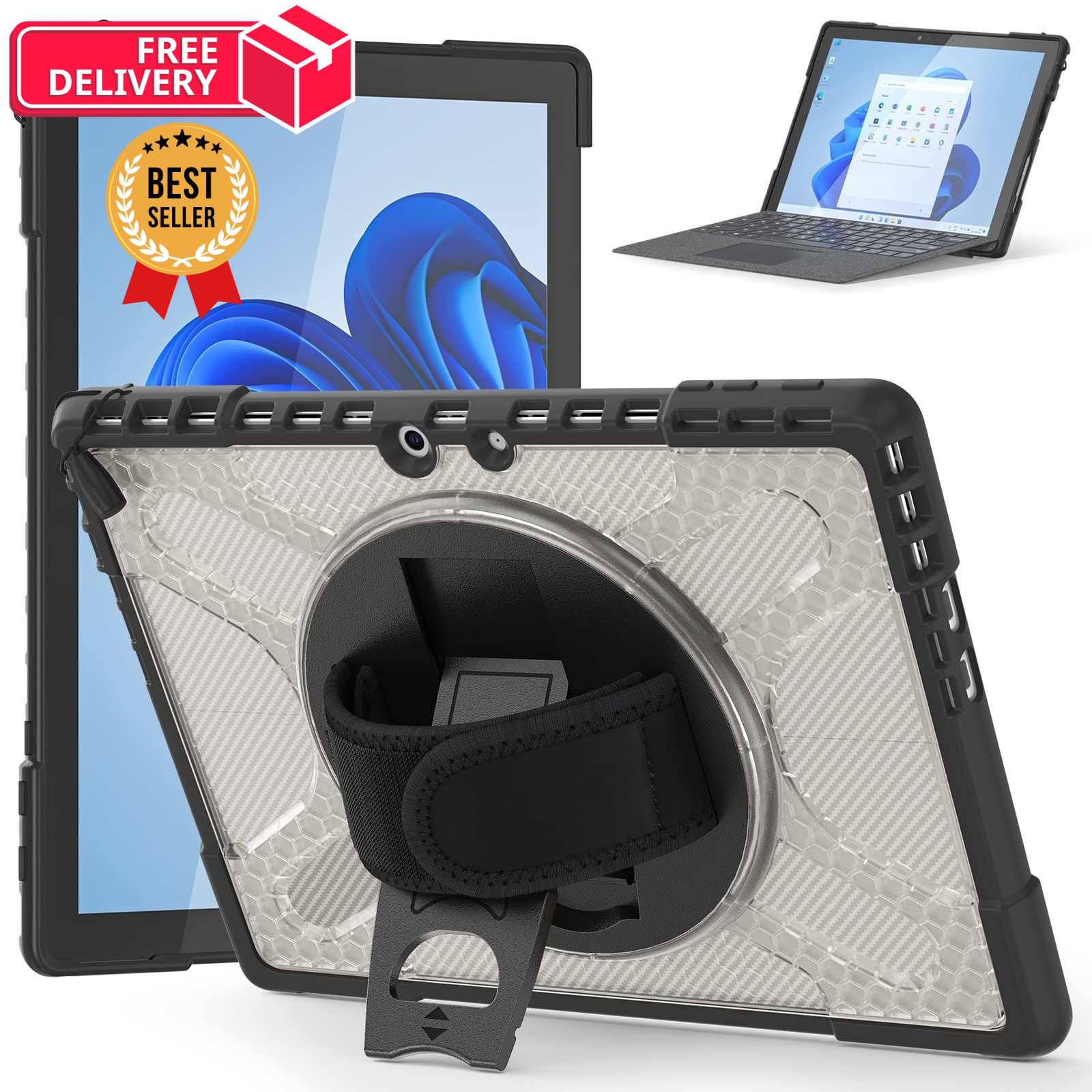 ZenRich Protective Case for Pro 9/10/11 12th2026 13", Transparent,13-in