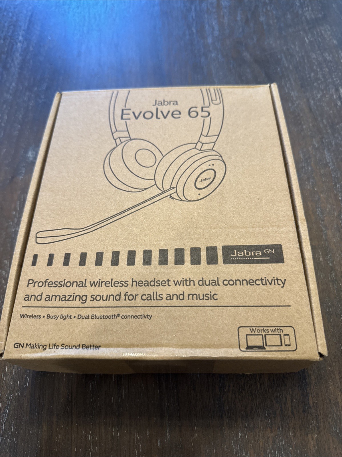 Jabra Evolve 65 SE UC Stereo Link380a Wireless Headset 6599-839-409