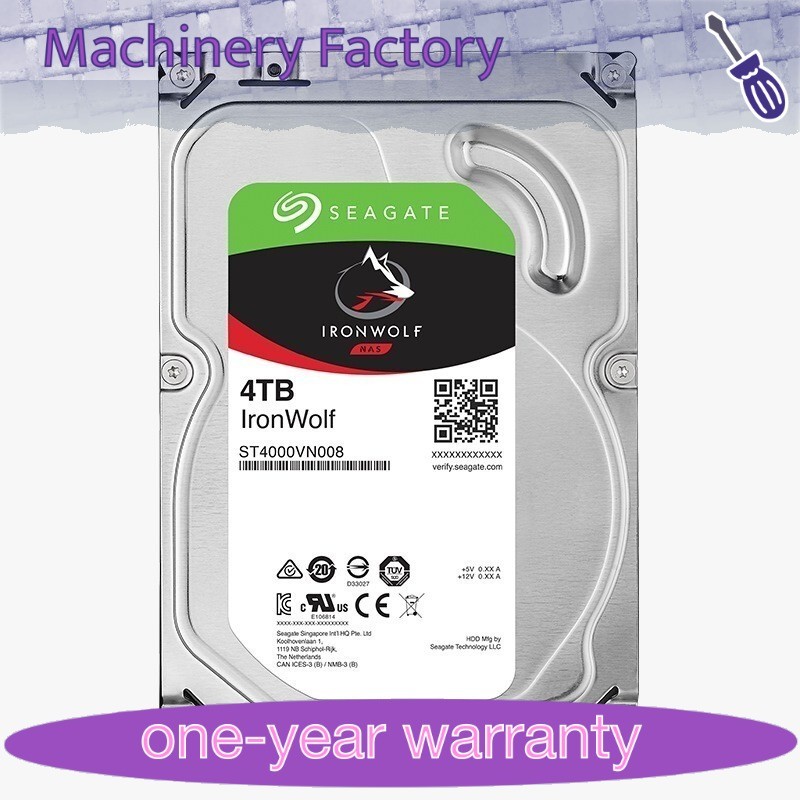 1PCS New FOR Seagate IronWolf 4TB ST4000VN008 NAS 64MB 6Gb/s 3.5" SATA HDD