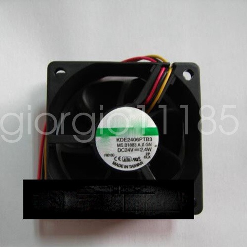 2pcs New Original Taiwan fan KDE2406PTB3 60*60*25MM 6025 24V 2.4W