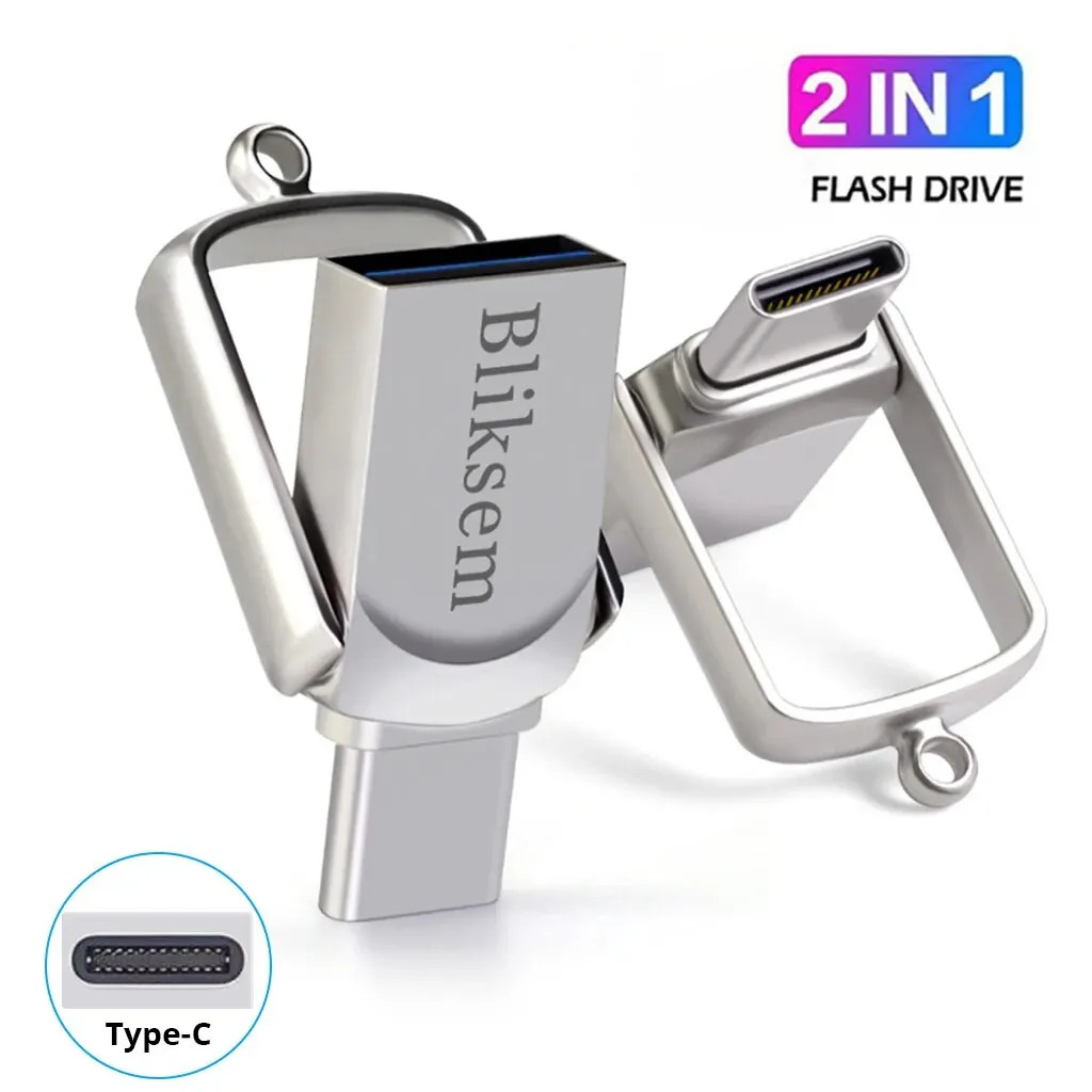 Bliksem 2in1 USB Flash Drive 32GB 64GB 128GB For TYPE C PC High Speed USB Flash