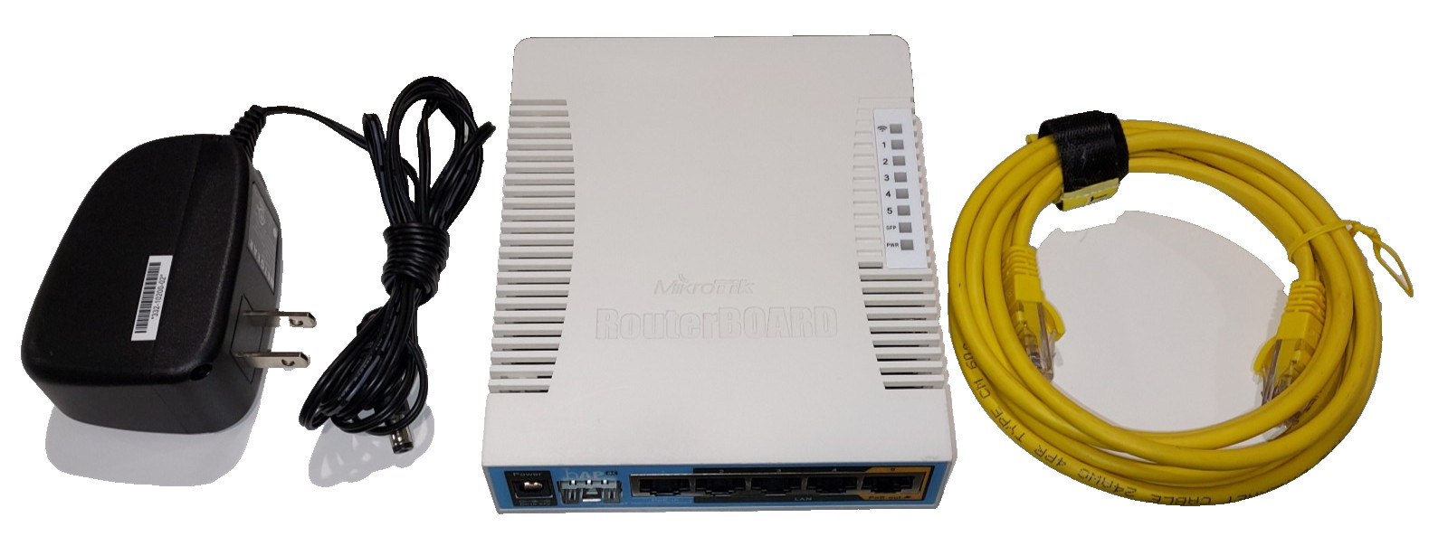MikroTik hAP ac RB962UiGS-5HacT2HnT-US AC1750 WiFi Router Tested w/Adapter