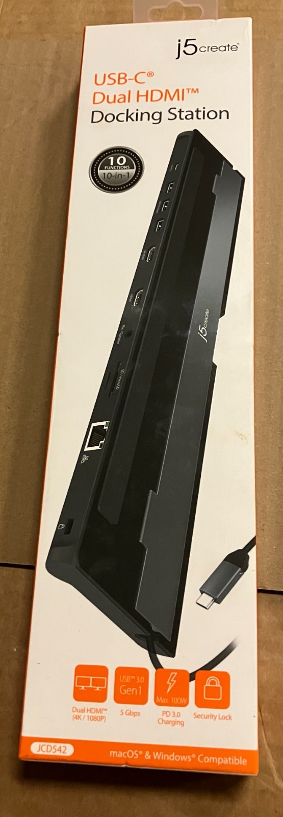J5create USB-C Dual HDMI Docking Station