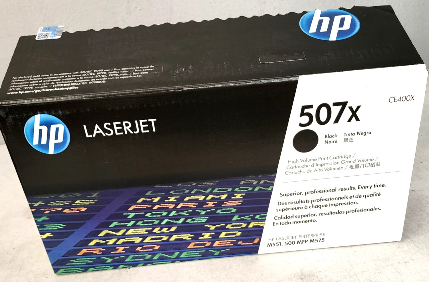 HP CE400X 507X High Yield Black Cartridge Genuine New Sealed Bag Without Box