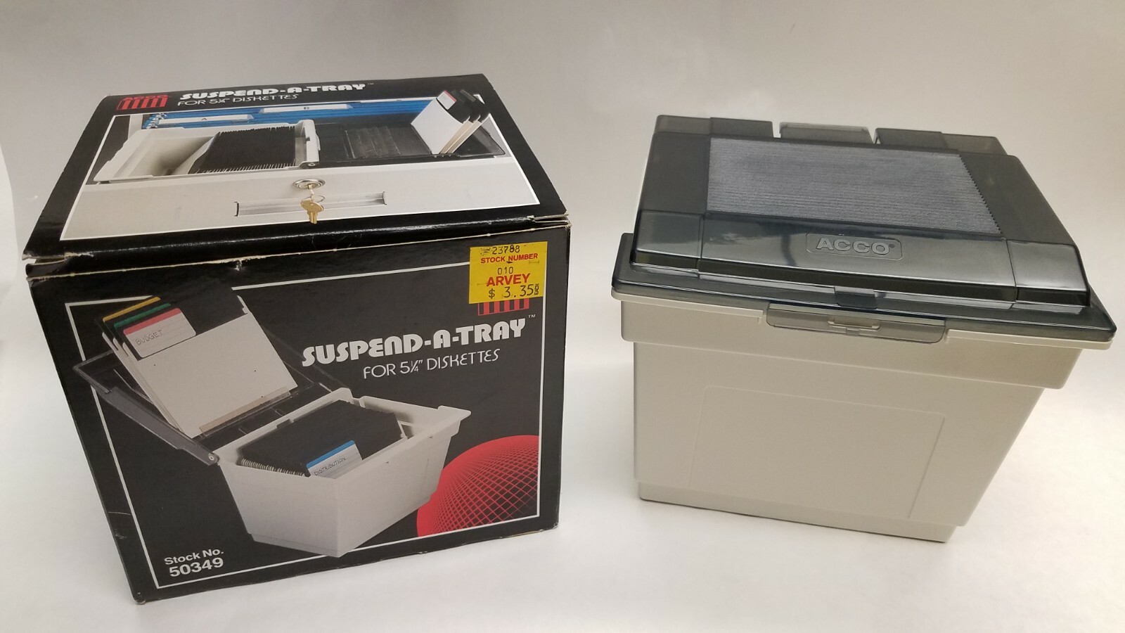 VINTAGE 1980s ACCO SUSPEND A TRAY FOR 5 1/4in. 5.25" DISKETTES