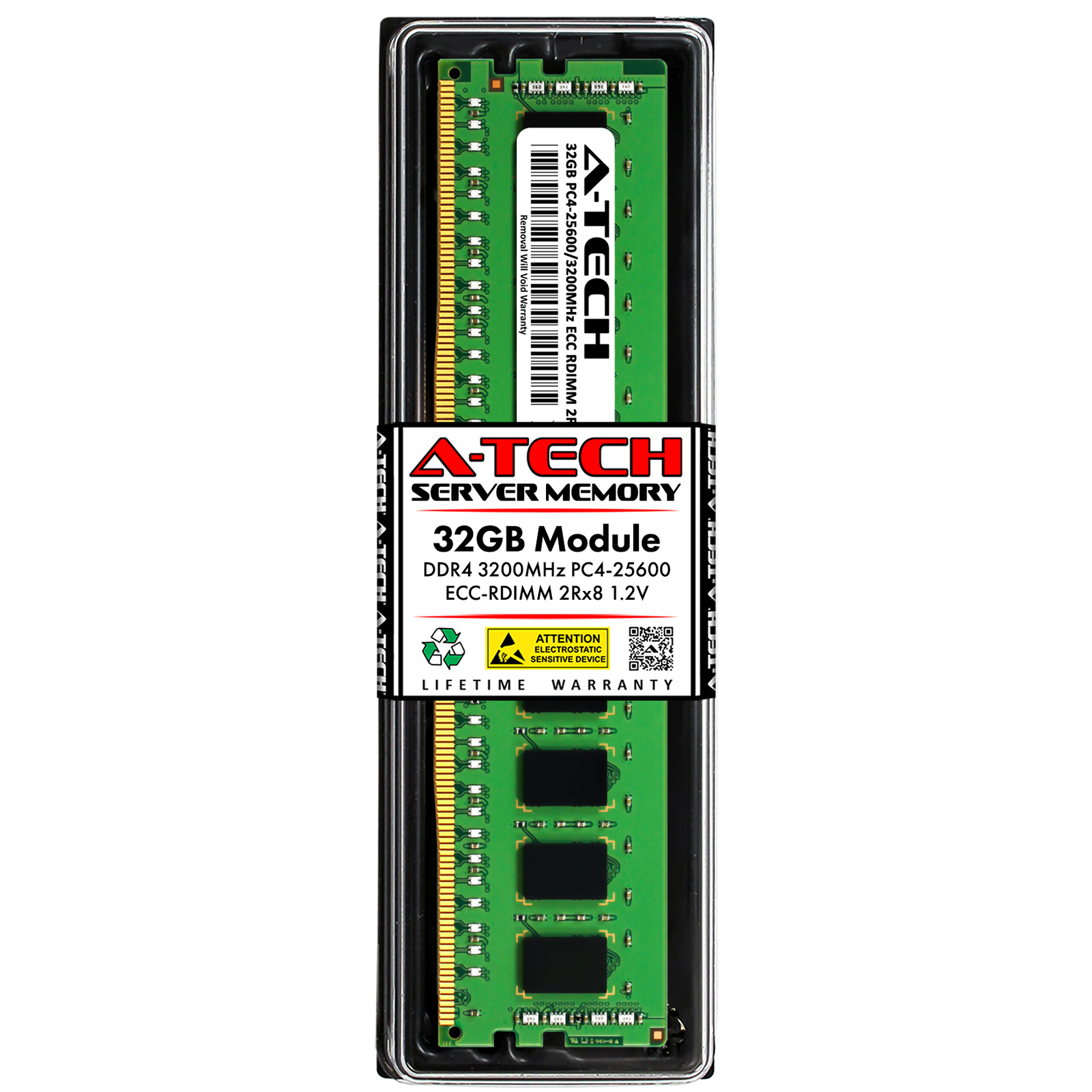 32GB PC4-25600 ECC RDIMM Replacement for Micron MTA18ASF4G72PDZ-3G2E1 Memory RAM