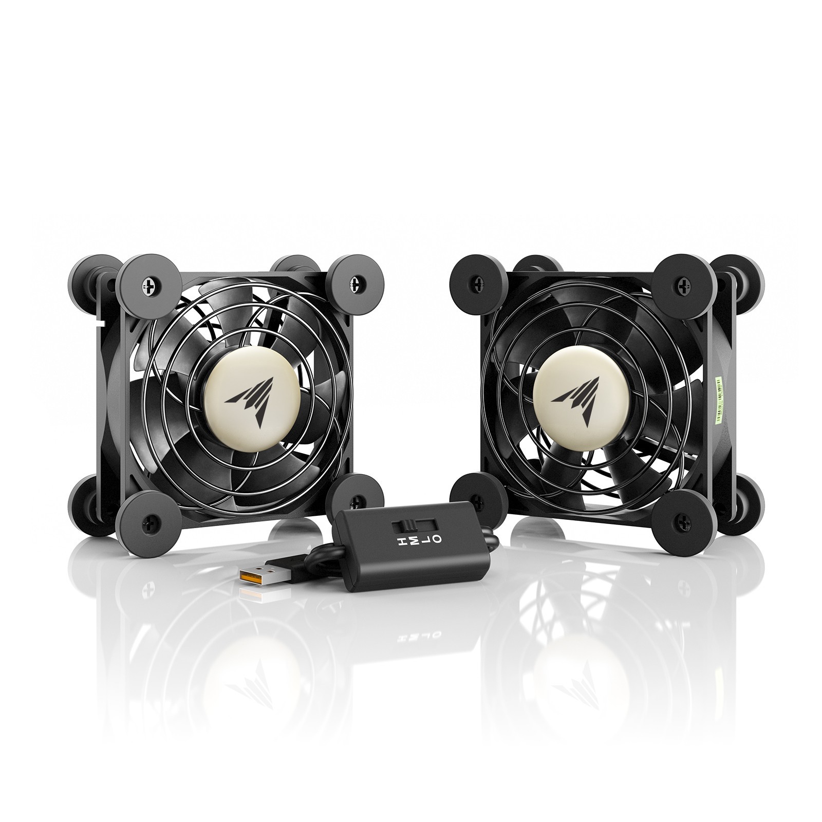 MULTIFAN S5, Quiet Dual 80mm USB Cooling Fan for Receiver DVR Computer Cabinets