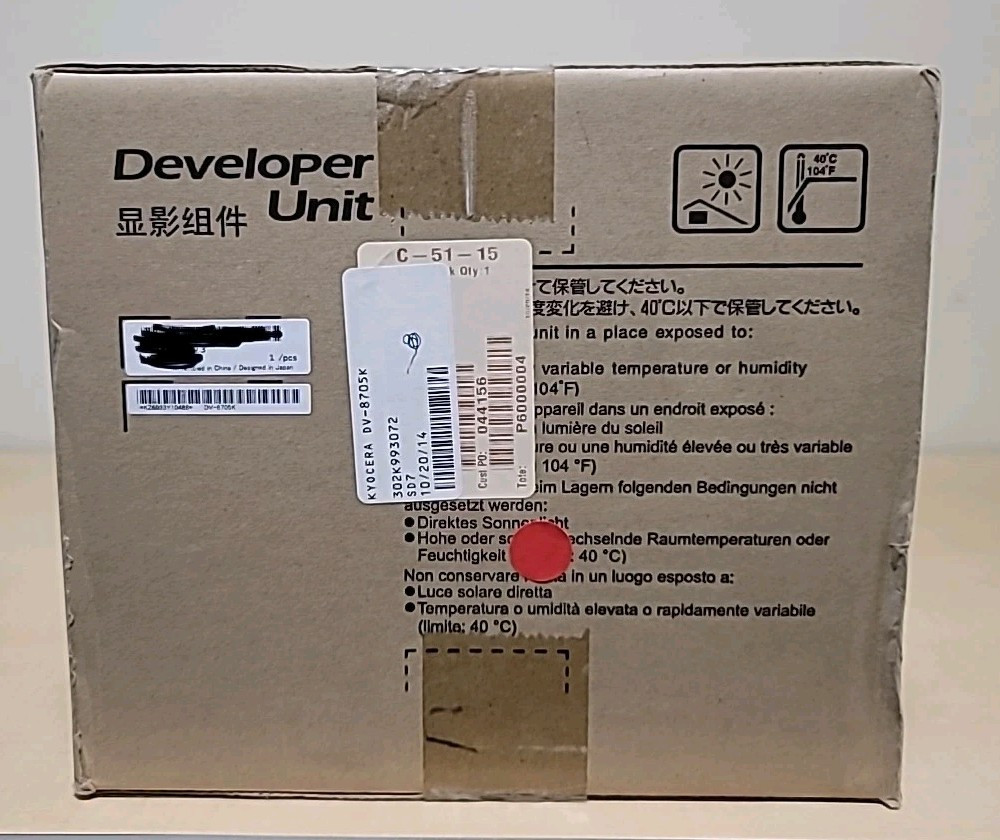 Genuine OEM Kyocera DV-8705K 302K993072 Black Developer 6550ci 7550ci CS7550ci