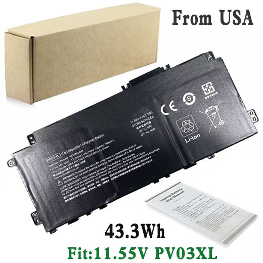 43.3Wh PV03XL PP03XL BATTERY FOR HP Pavilion 13 14 X360 L83393-005 HSTNN-LB8S
