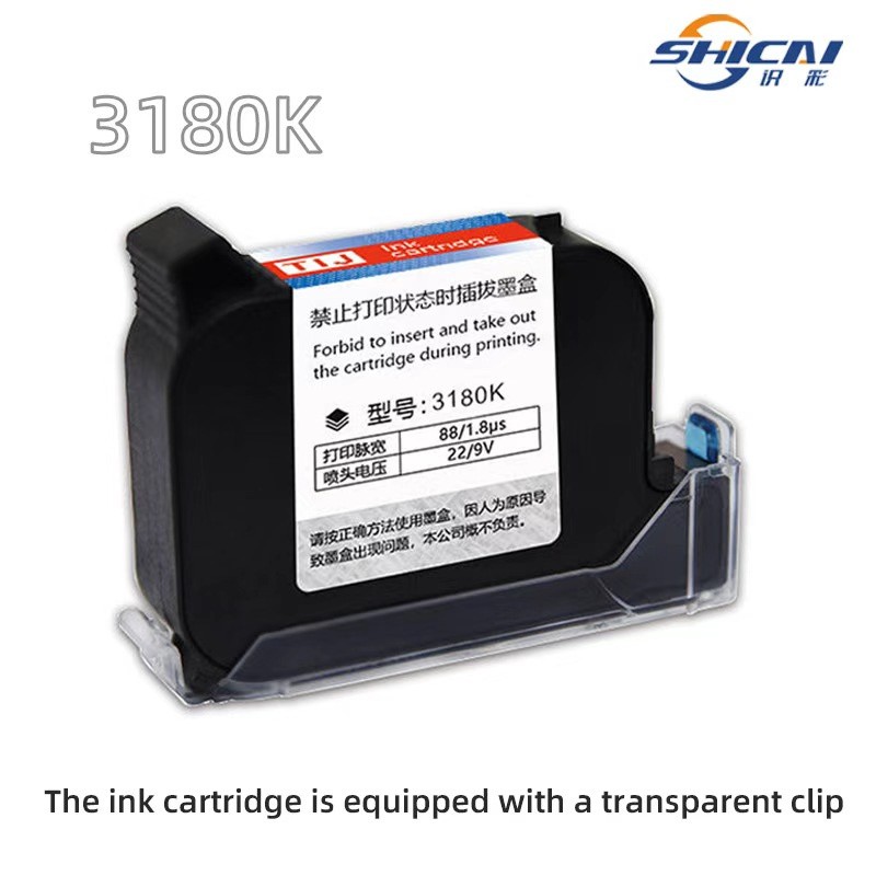 3pcs Blue Fast Drying Ink Cartridge Refill for 12.7mm Handheld Inkjet Printer