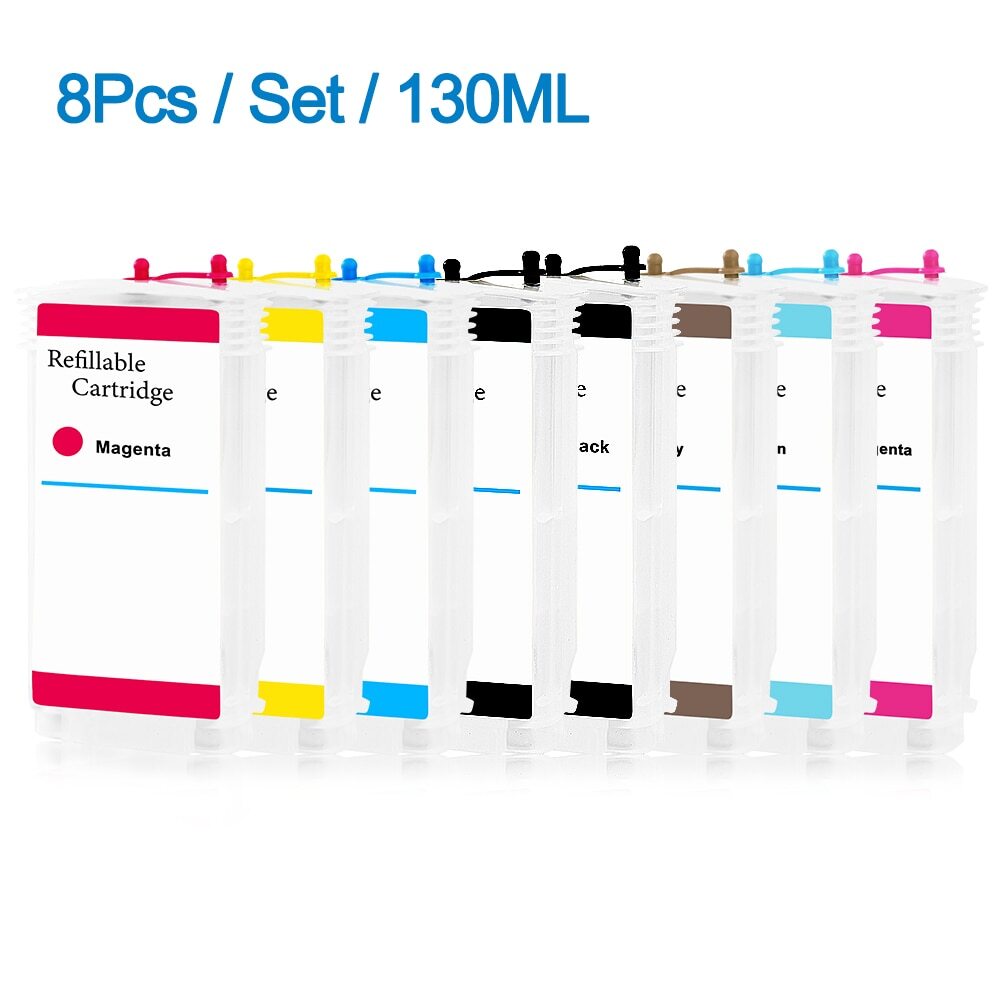 For HP 70 Empty Refillable Ink Cartridge For HP  Z2100 Z3100 Z3200 Z5200 Z5400 