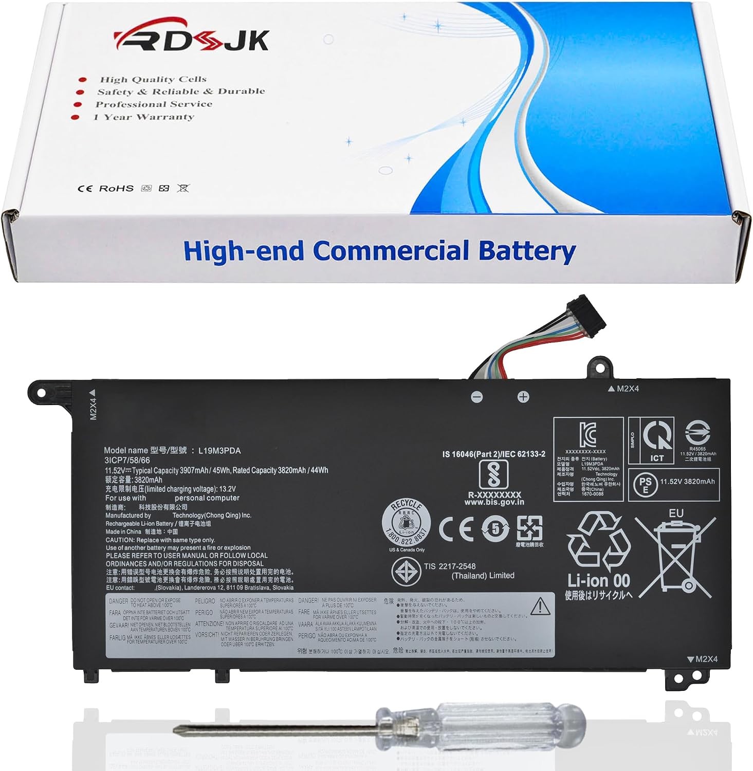 L19M3PDA L19C3PDA L19L3PDA L19D3PDA Laptop Battery for Lenovo ThinkBook 14 G2