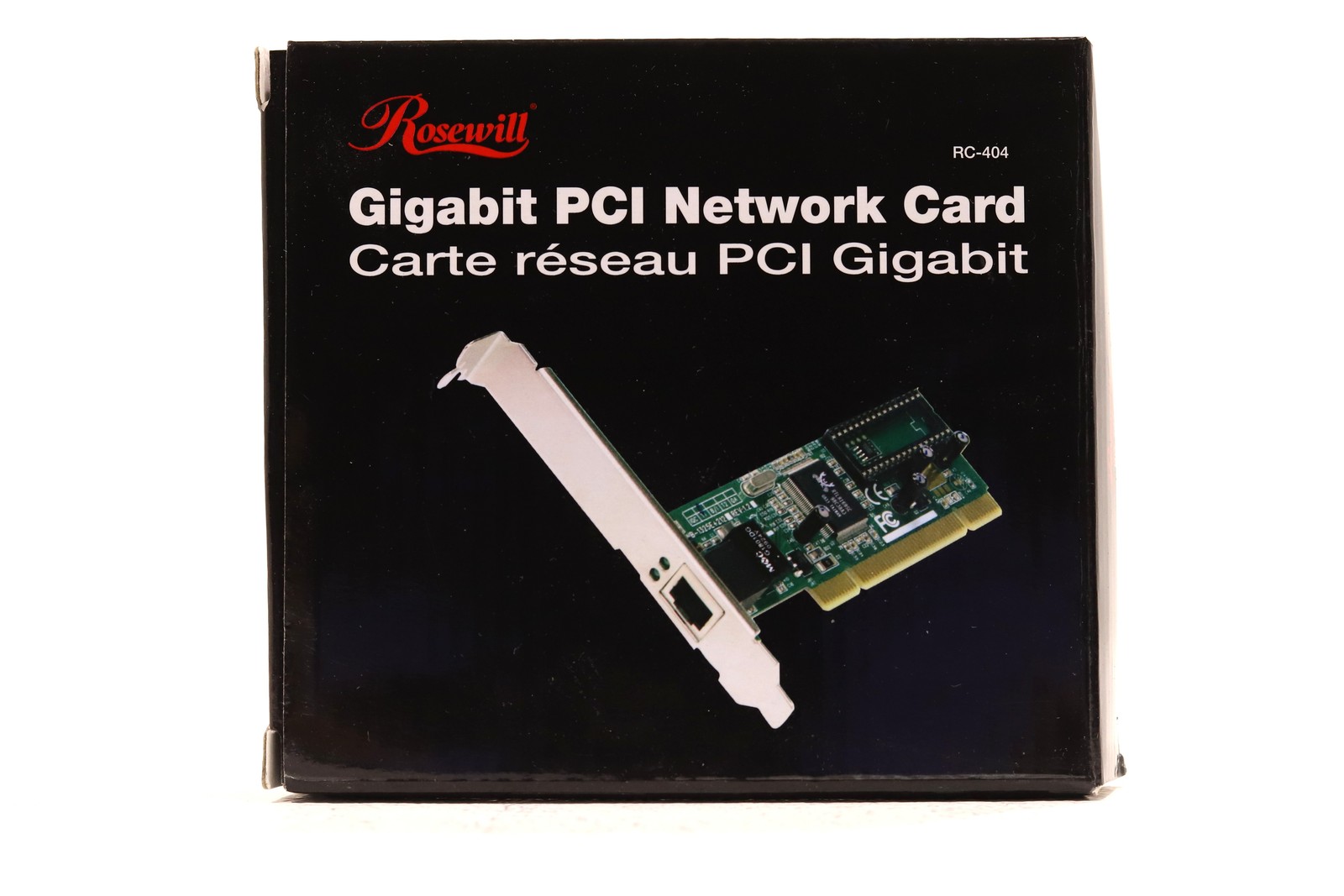 Rosewill RC-404 Single-Port Gigabit PCI Network Card P/N: RC-404 (Open Box)