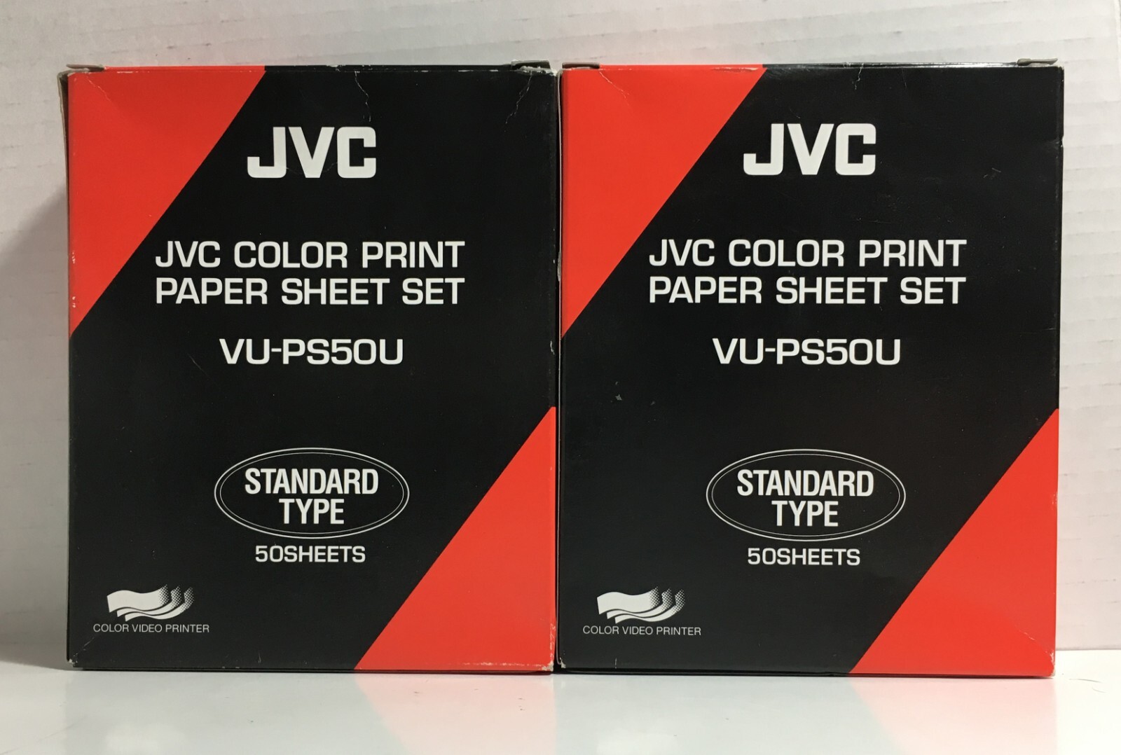 Lot of 2 JVC Color Printer Paper Sheet Set - VU-PS50U - NOS