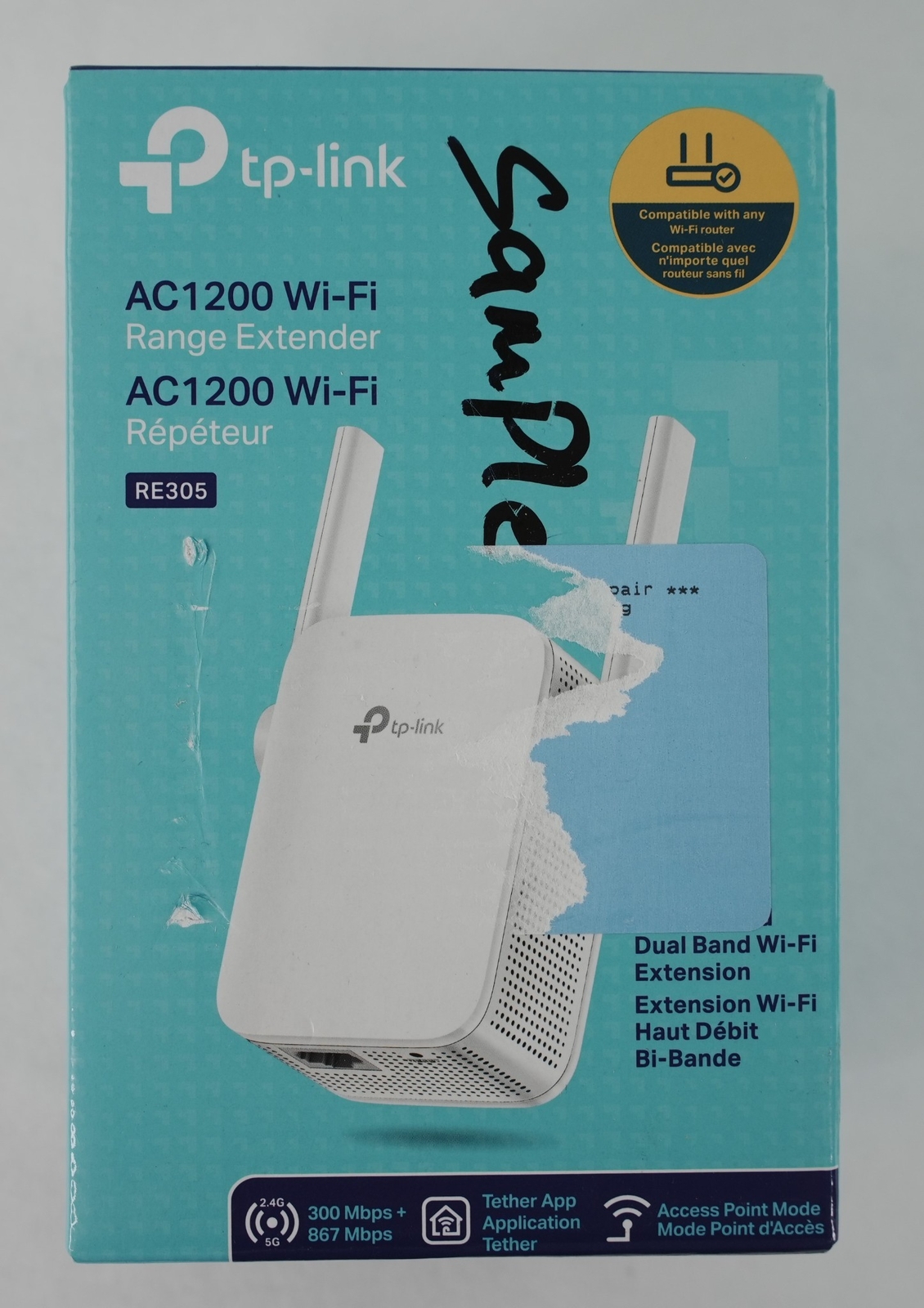 Tp-Link RE305 AC1200 Dual Band WiFi Range Extender 