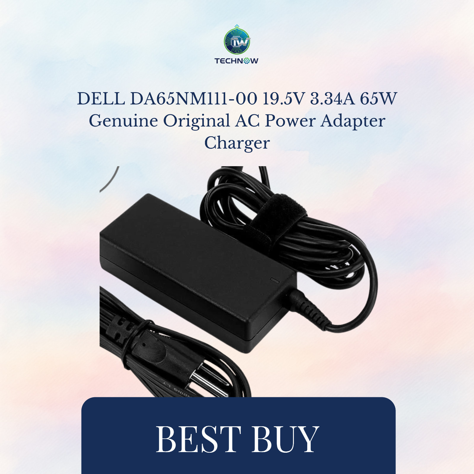 DELL DA65NM111-00 19.5V 3.34A 65W Genuine Original AC Power Adapter Charger