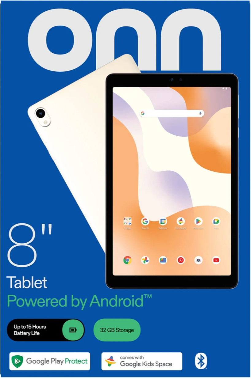Lot of 50 - onn. 8" Tablet [2024 Model] 3GB 32GB [1280 x 800] [Vanilla]- New