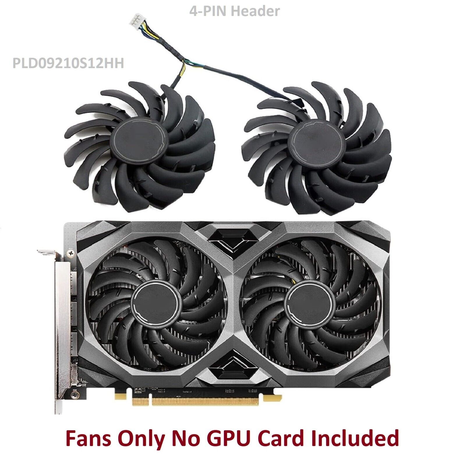 87MM PLD09210S12HH GPU Cooling Fan Cooler For MSI RTX 6600 XT MECH 2X 8G OC V1