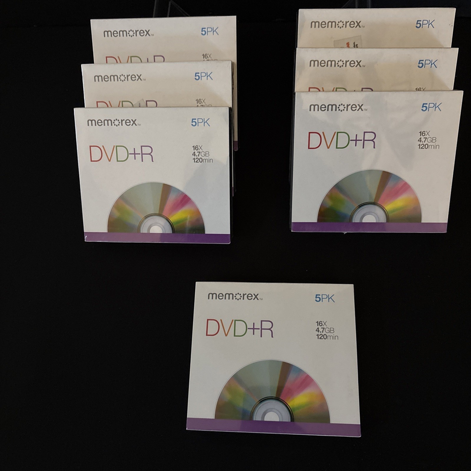 New Memorex DVD-R Blank RecordableDiscs 16X 4.7GB 120Min Qty 7 Packs of 5 Sealed