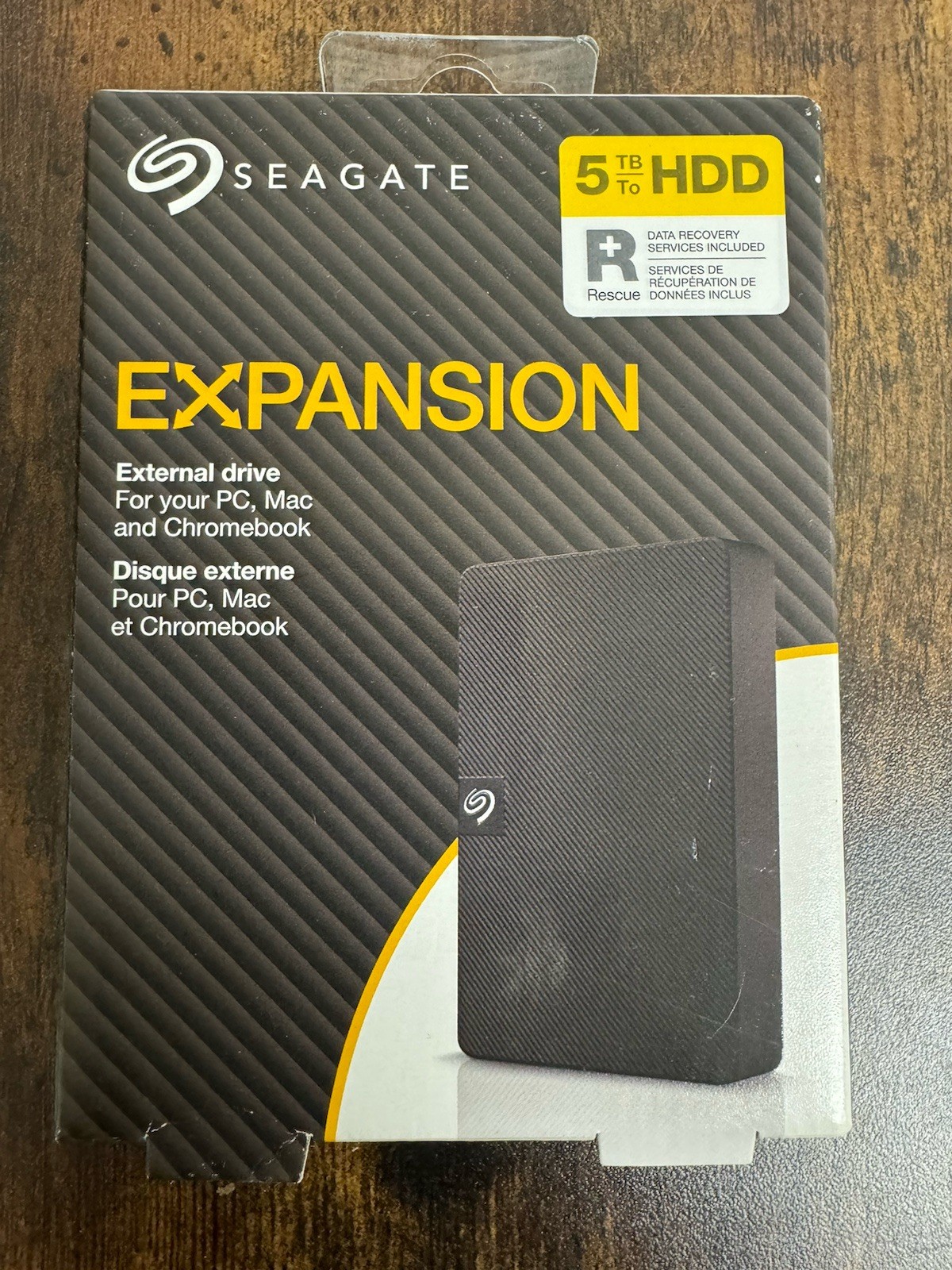 New Seagate Portable Expansion 5TB USB-B to USB-A HDD