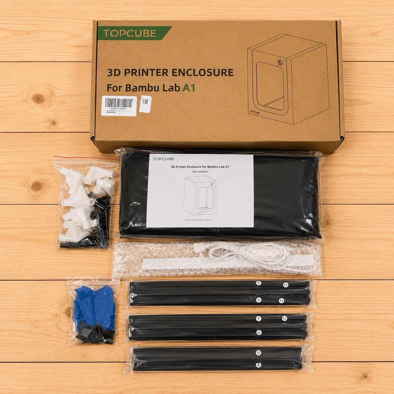 TOPCUBE 3D Printer Enclosure for Bambu Lab A1 New Open Box Sealed Contents