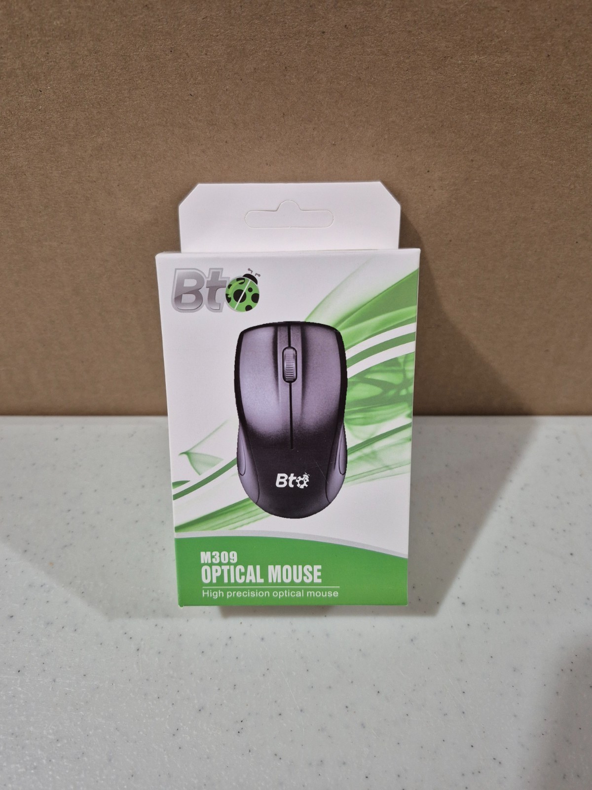 BTO M309 Wired Optical Mouse, USB 3 Button, 1000dpi, NEW