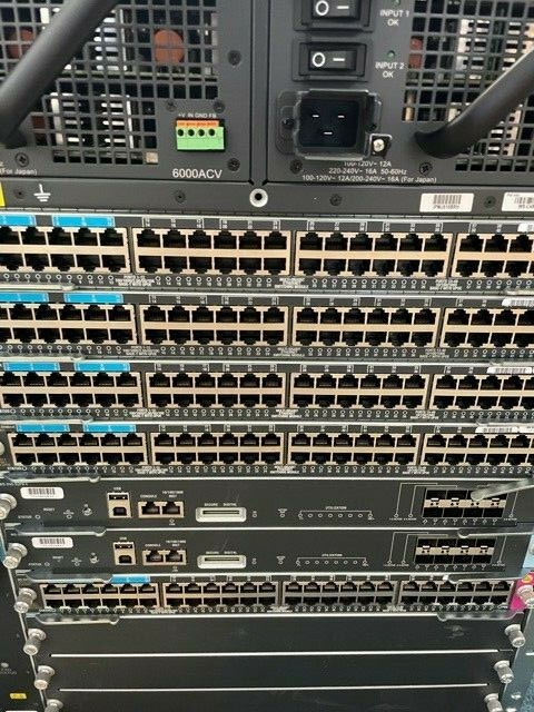 Lot 5x Cisco WS-X4748-12X48U+E  48 Port gigE mGig