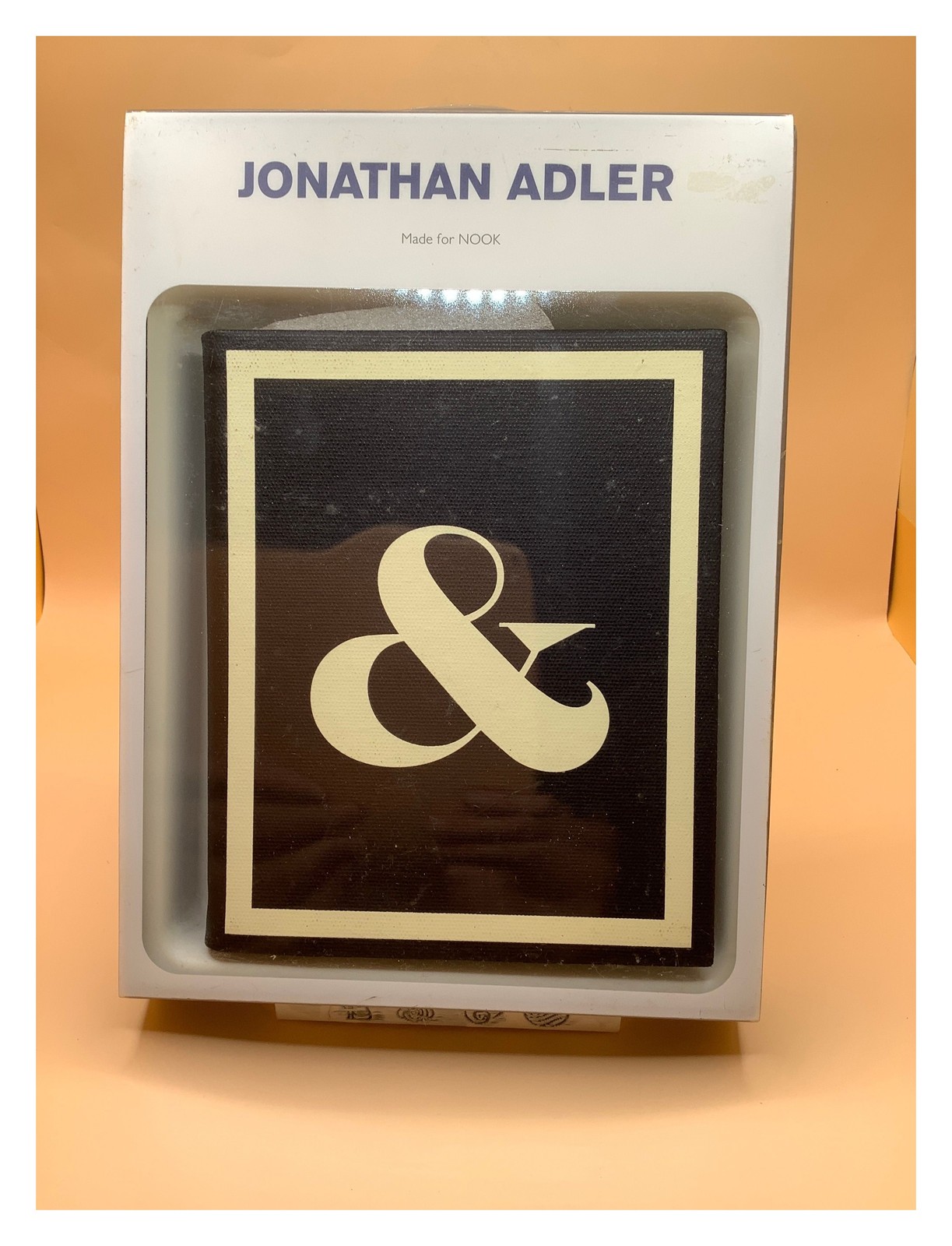 Jonathan Adler Nook 2nd Edition Canvas Cover Black Ampersand