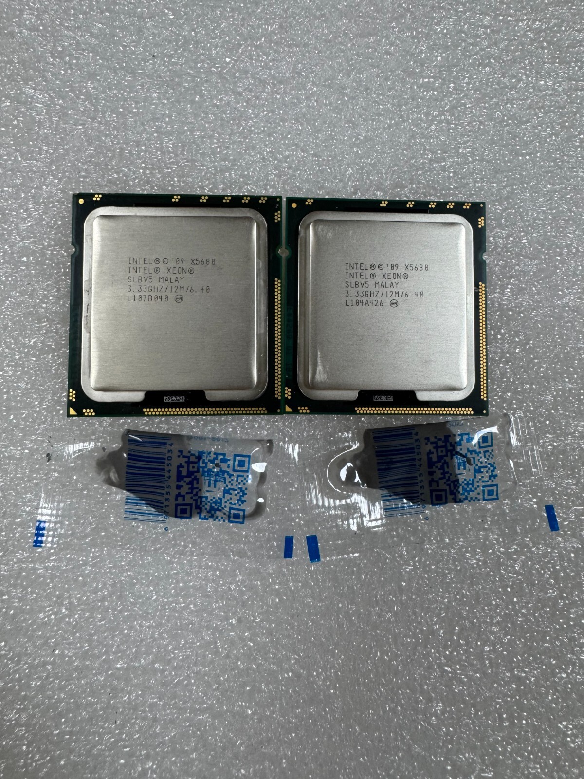 Matched Pair 2× Intel XEON X5680 SLBV5 3.33 GHz 12M 6 Core 6.40GT/s LGA1366 CPU
