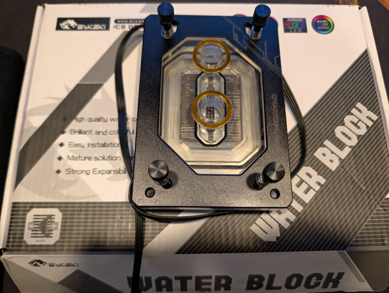 Bykski CPU-RYZEN-X-MC AMD AM4 AM3 CPU Water Block ARGB Nickel Copper G1/4 w/ Box