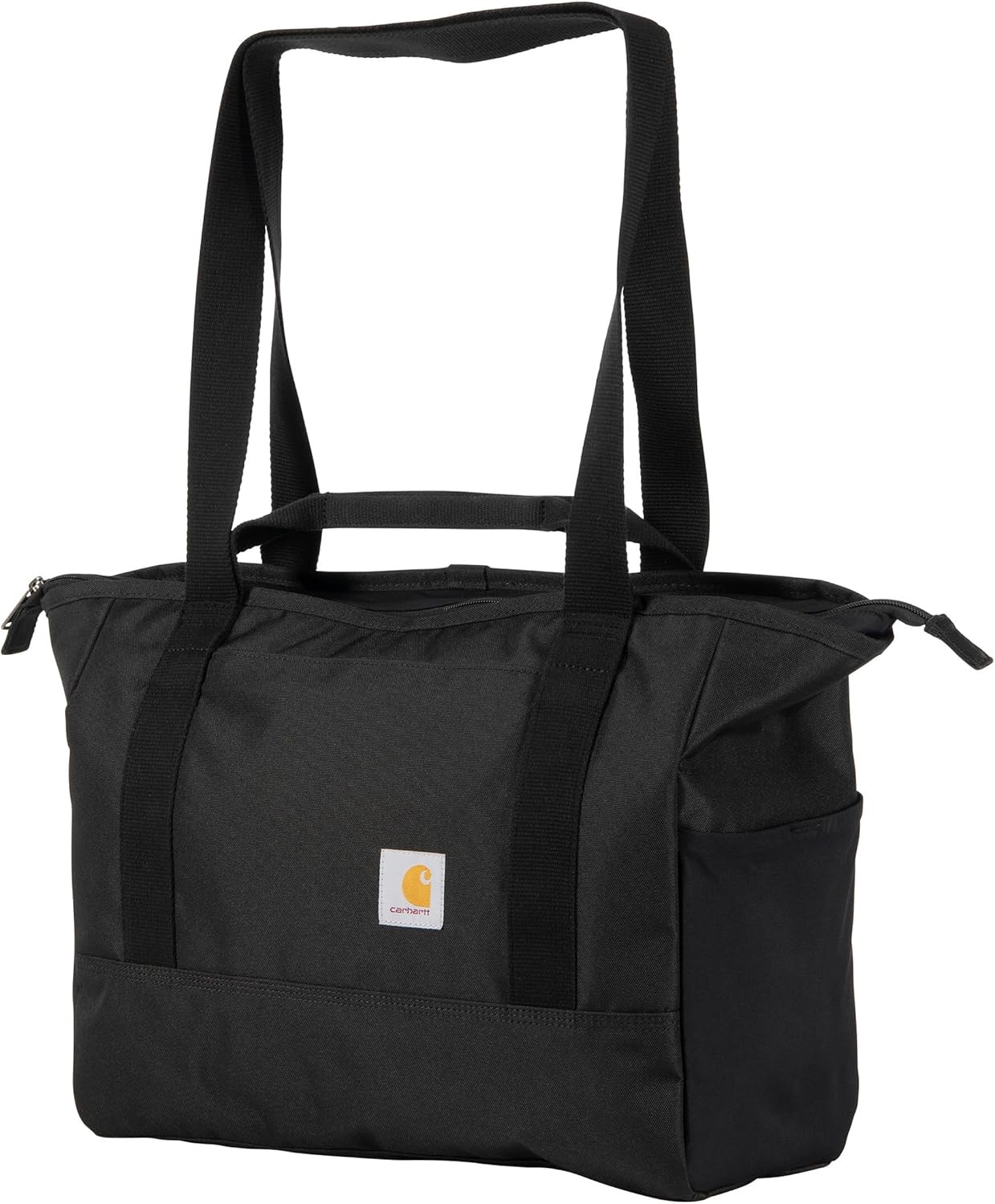 Carhartt Horizontal Zip Classic Laptop Tote Bag, Durable One Size, Black 