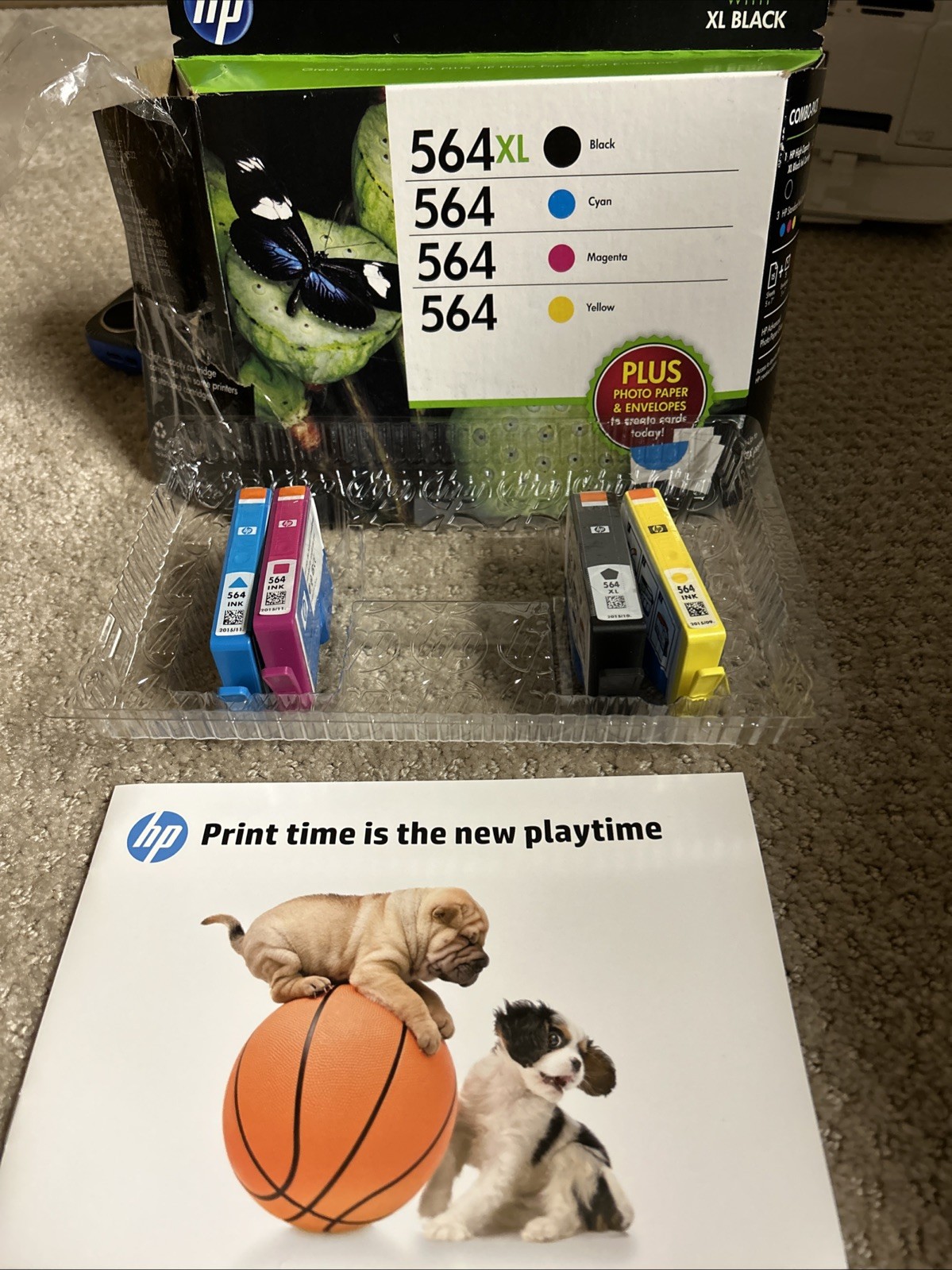 HP 564 XL Black & 564 Color Combo Pack Genuine HP