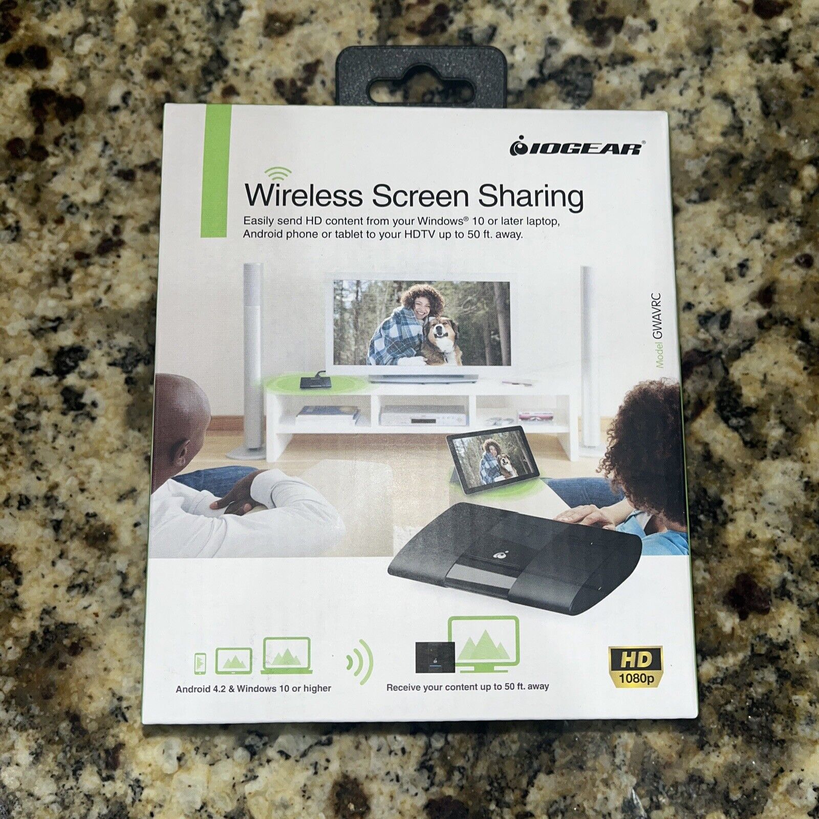 IOgear Wireless Screen Sharing Android/Tablet/Laptop/PC Windows + to HDTV NEW