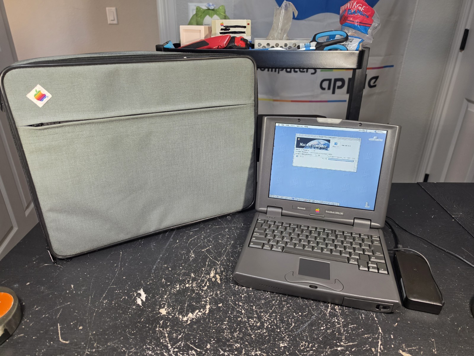 Vintage Apple PowerBook 2400c/180 Laptop Computer 16MB RAM + 128GB SSD + Case