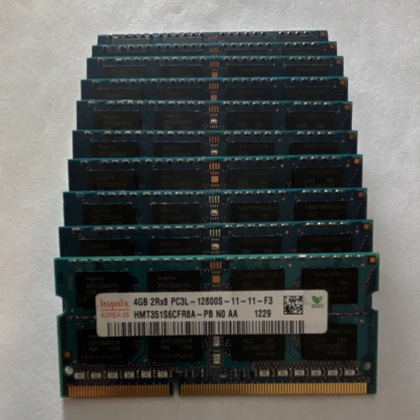 Lot of 10 SK Hynix 4GB DDR3L-1600 PC3L-12800S 2Rx8 SODIMM RAM Tested②