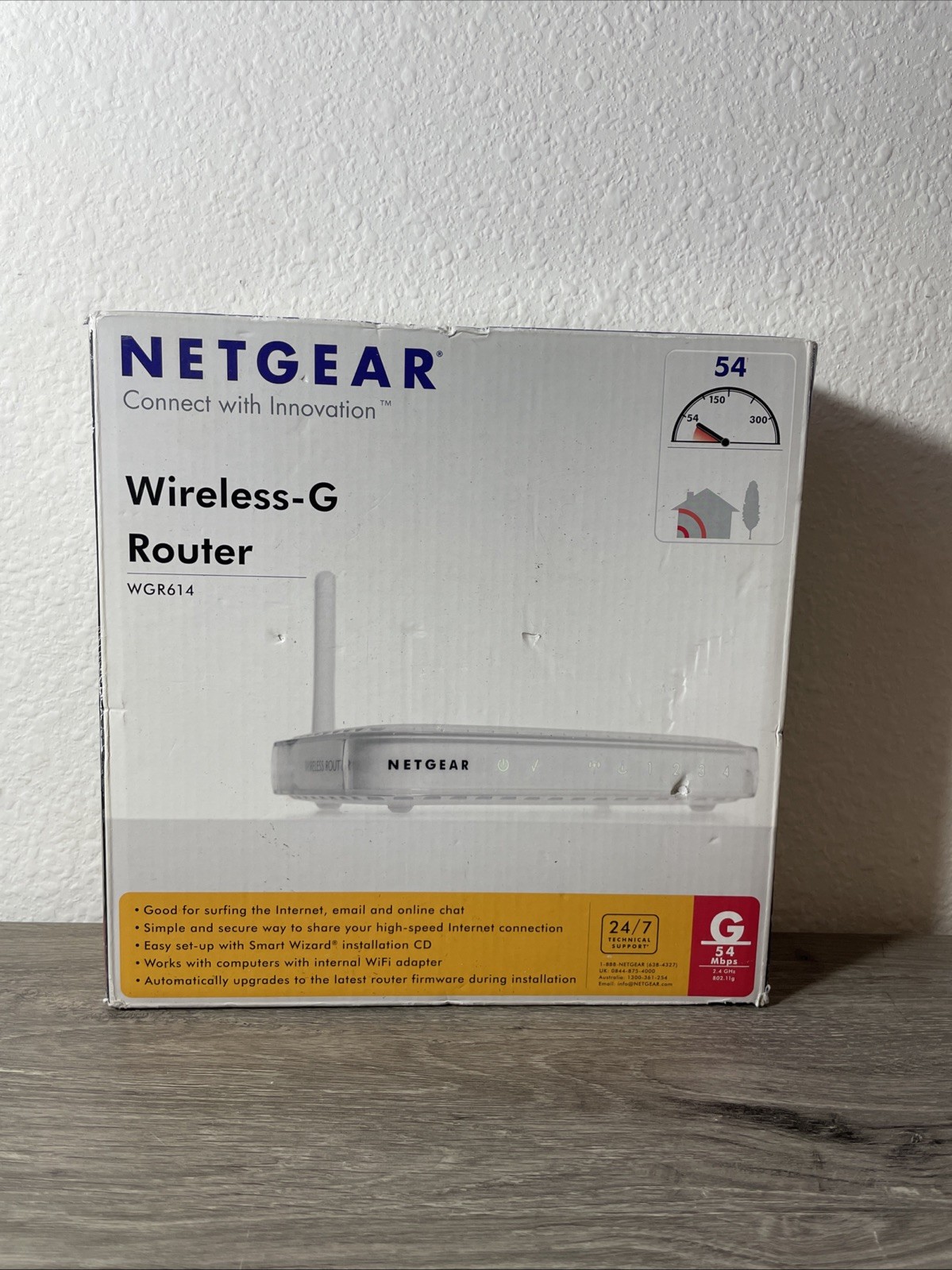 Netgear WGR614 54 Mbps 4-Port 10/100 Wireless G Router (WGR614NA)