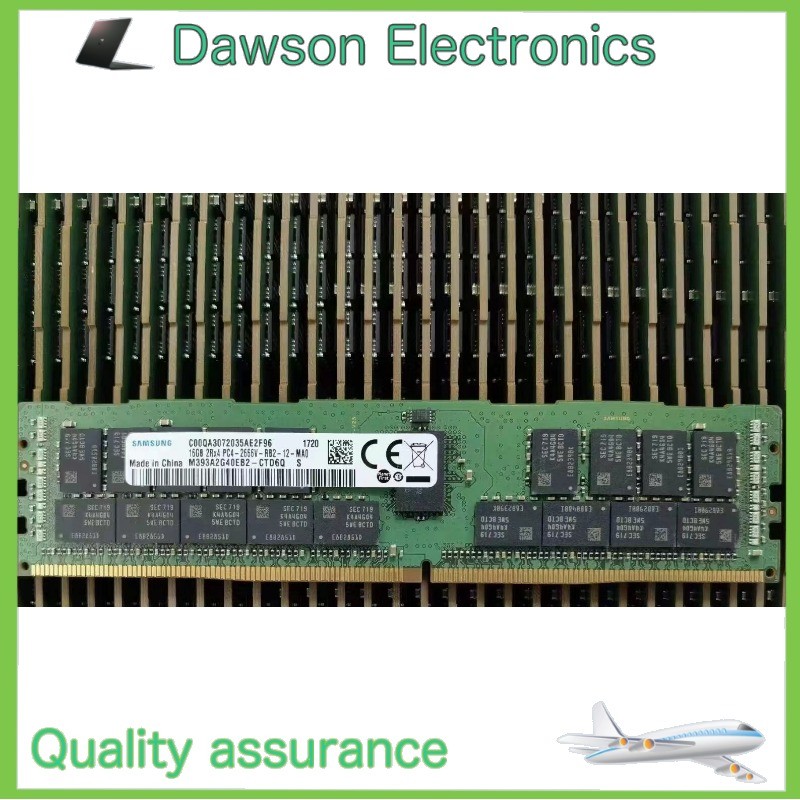 SAMSUNG 16GB DDR4 2666 2Rx4 PC4-21300 M393A2G40EB2-CTD 288pin Server RDIMM RAM