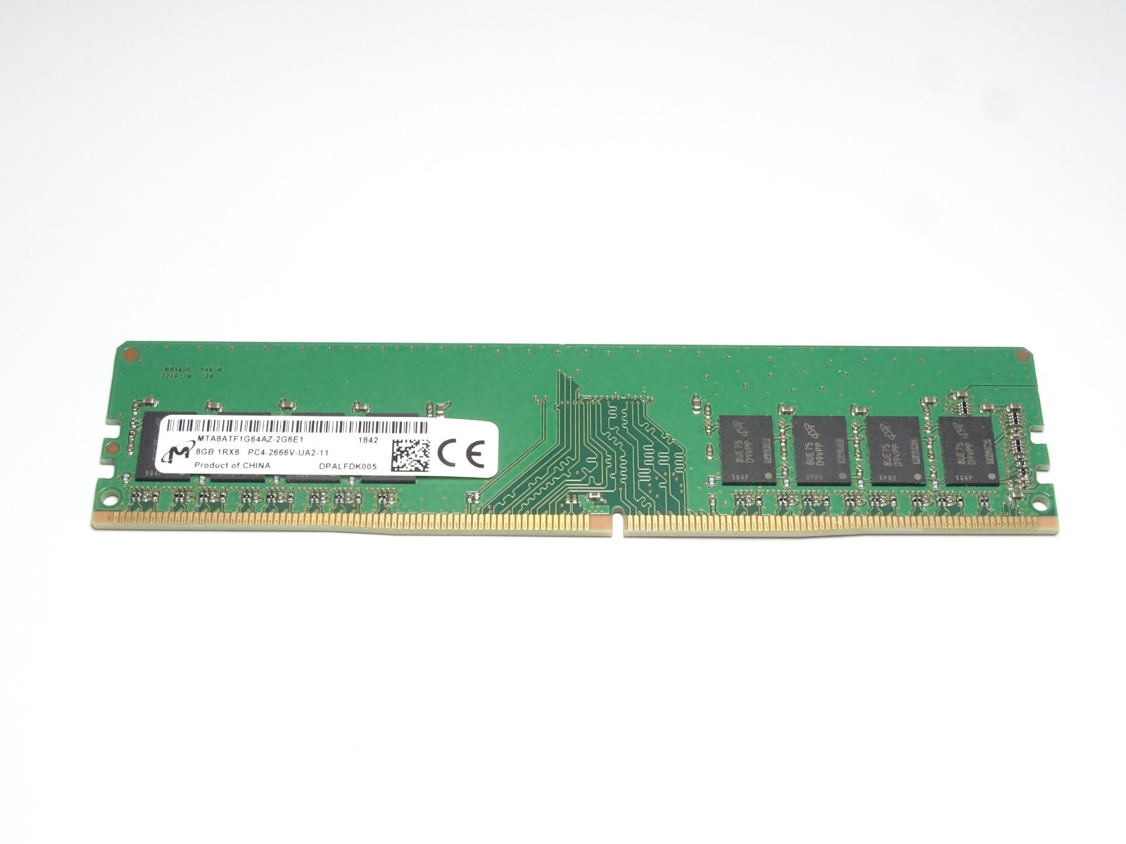 Micron 8GB DDR4 2666MHz PC4-21300 1Rx8 UDIMM Desktop RAM (MTA8ATF1G64AZ-2G6E1)
