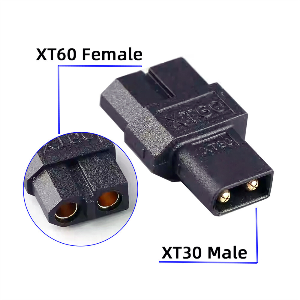 Cablecy XT60 Female SC100 Protocol to XT30 Male Fast Charging Adapter for RC
