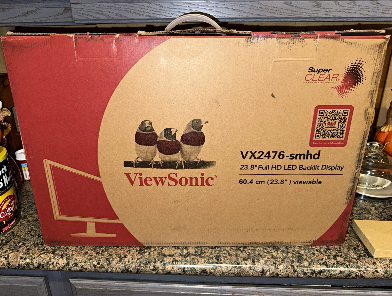 ViewSonic VX2476-smhd 23.8in FHD 1080p LED 60Hz 4ms HDMI Monitor