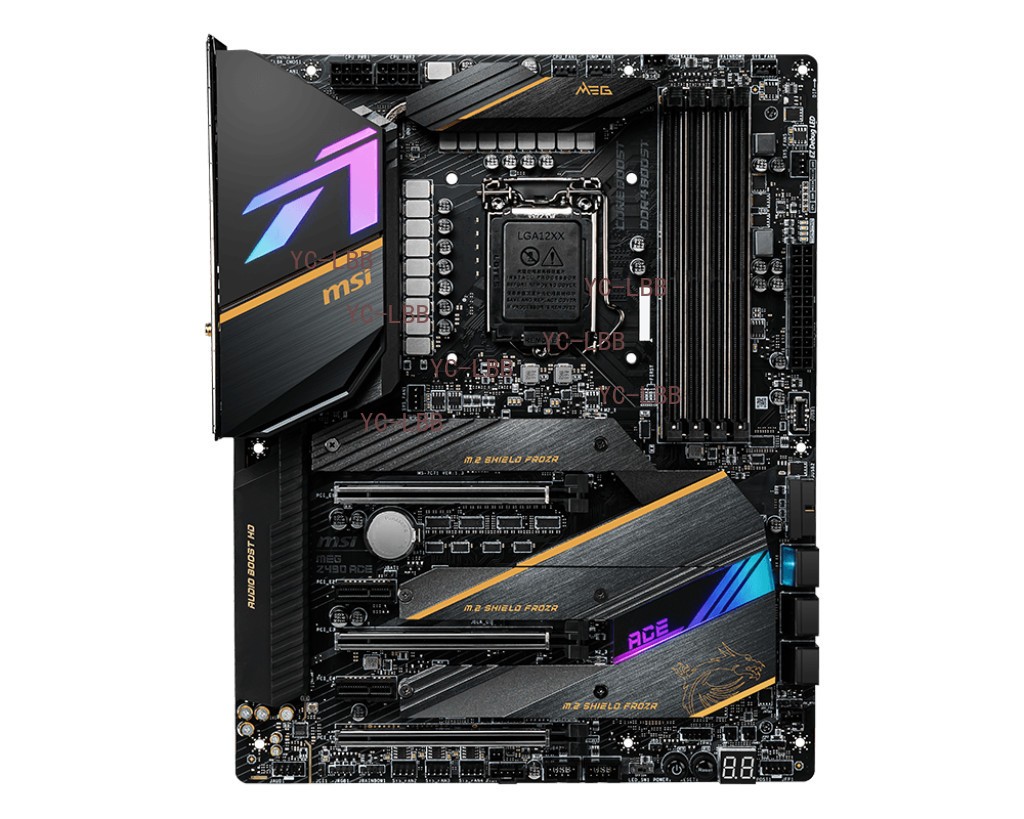 MEG Z490 ACE MSI Motherboard 1200 Supports 10th 11th Gen PCIe Gen3 x4 M.2