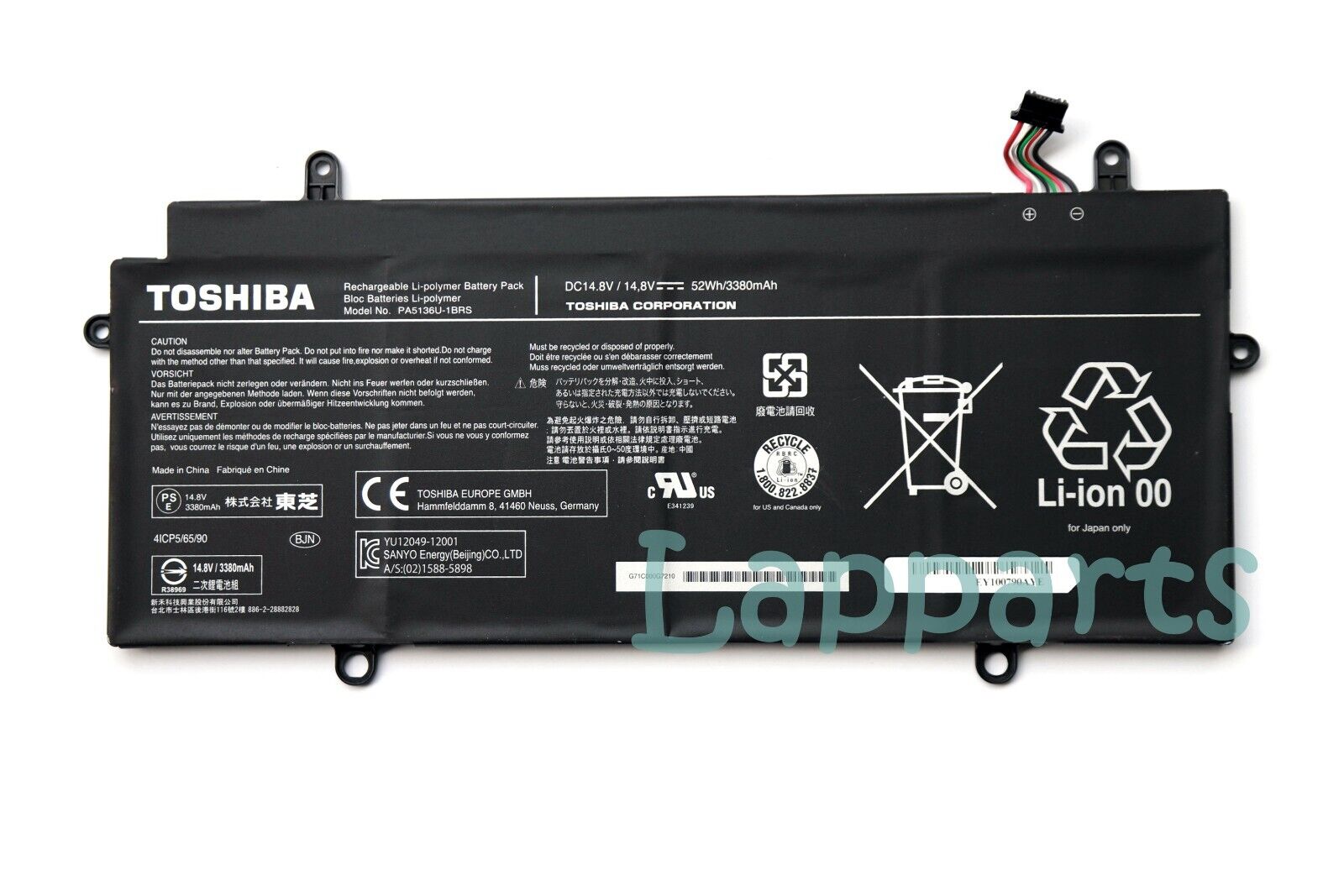 Original PA5136U-1BRS Battery for Toshiba Portege Z30-A Z30-B Z30-C Z30-AK03S