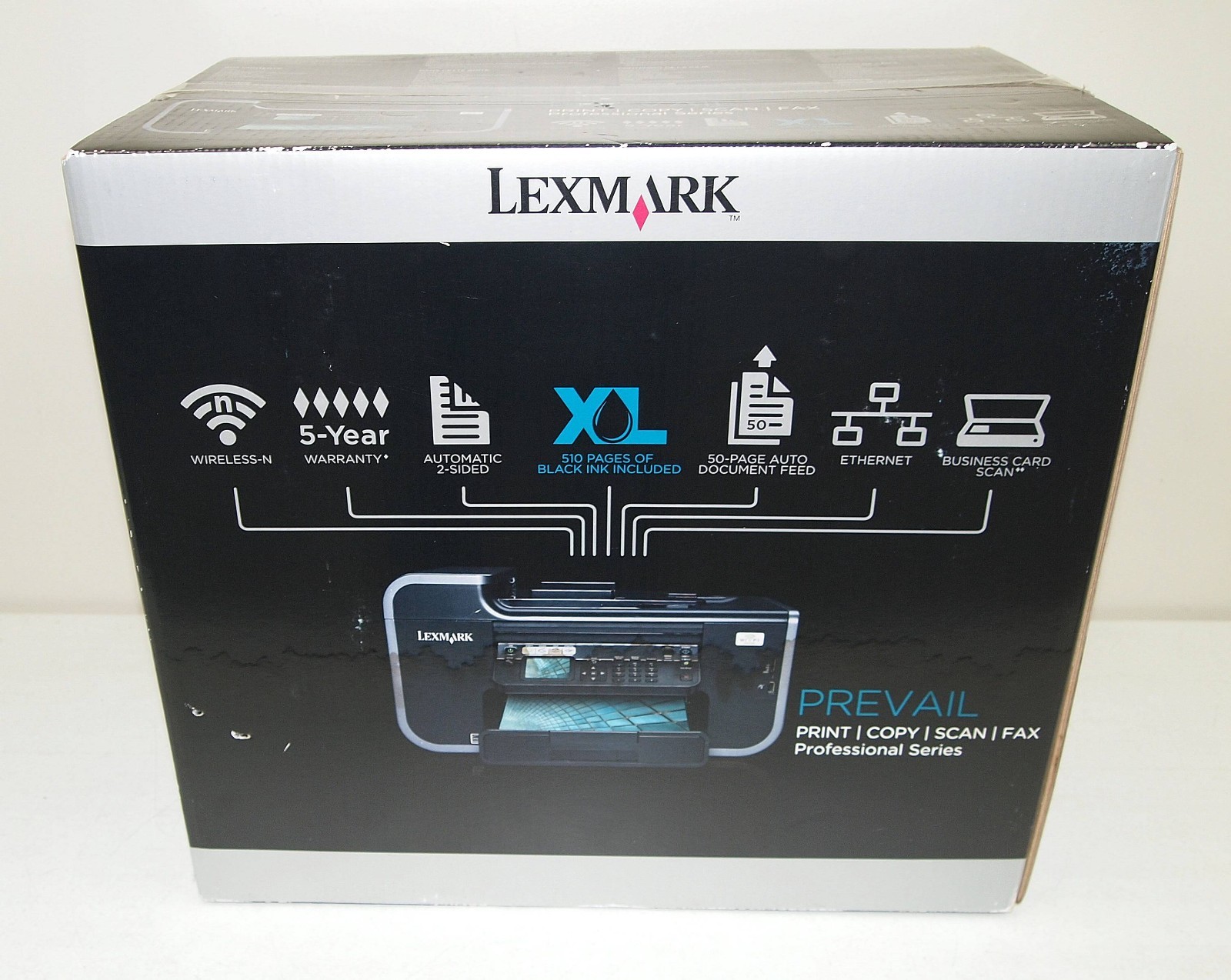 New Factory Sealed LEXMARK "Prevail" PRO705 Wireless All-in-One INKJET PRINTER